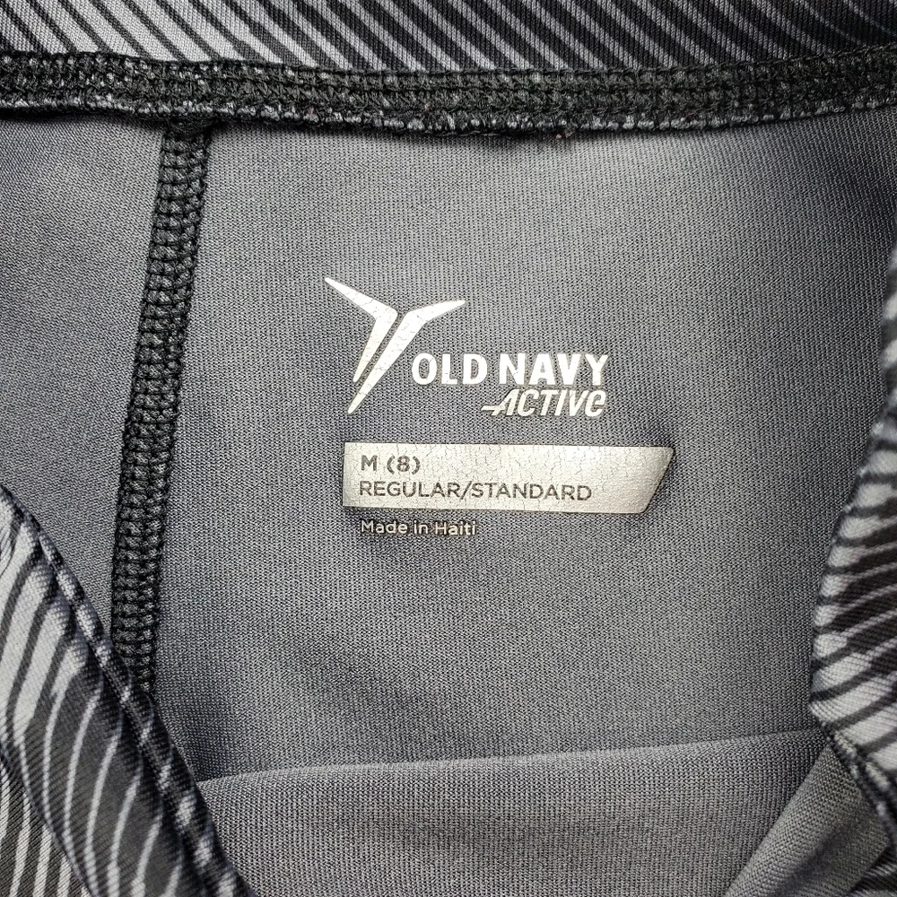 Old Navy Active Black Gray Girl Legging Medium (8)